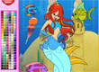 Оцвети русалката Блум Bloom Mermaid Coloring