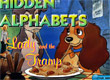 Намери скритите букви в Лейди и Трамп Hidden alphabets Lady and the Tramp
