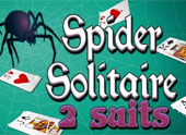 Пасианс Паяк с два цвята Spider Solitaire